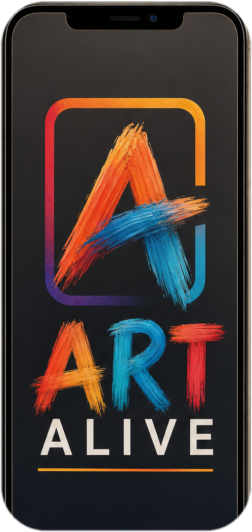 The Art Alive app on a phone screen
